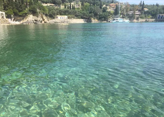 In Paleokastrites With Swimming Pool Near Beaches Lejlighed